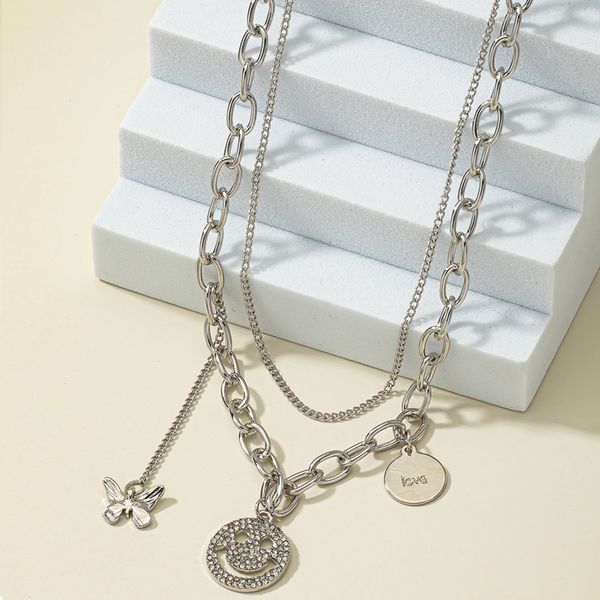 pendant necklaces necklace designer jewelryfashion personality double pendant clavicle chain, Silver
pendant necklaces necklace designer jewelryfashion personality double pendant clavicle chain, Silver
