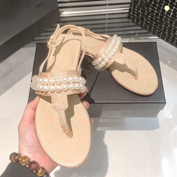 summer luxury sandals for women shoes spring flat sandal woman fashion pearl matching flip-flops size:35-40, Black
summer luxury sandals for women shoes spring flat sandal woman fashion pearl matching flip-flops size:35-40, Black