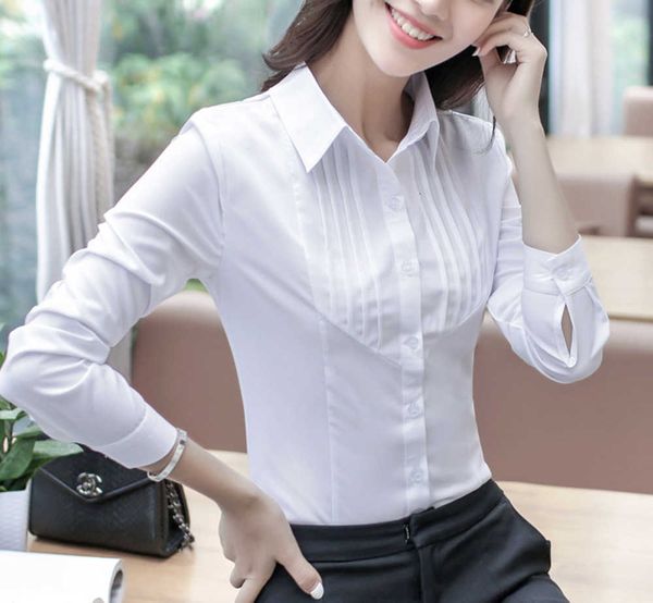 shi baige korean white long sleeve slim fit professional dress plush thickened women's shirt
shi baige korean white long sleeve slim fit professional dress plush thickened women's shirt
