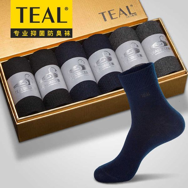 men's socks teal classic business socks cotton mid-tube in autumn and winter absorb sweat deodorize, Black
men's socks teal classic business socks cotton mid-tube in autumn and winter absorb sweat deodorize, Black