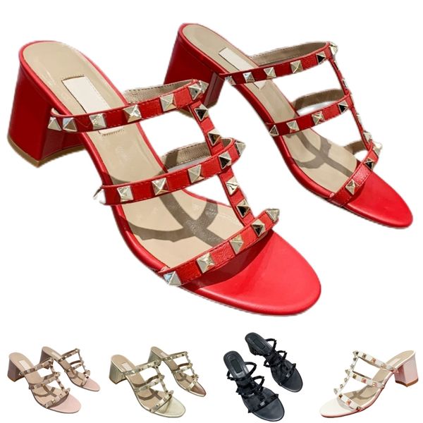 designer women rivet chunky heel sandal quality womens slides stilettos formal leather strap buckle shoes quilted breathable summer beach wi, Black
designer women rivet chunky heel sandal quality womens slides stilettos formal leather strap buckle shoes quilted breathable summer beach wi, Black