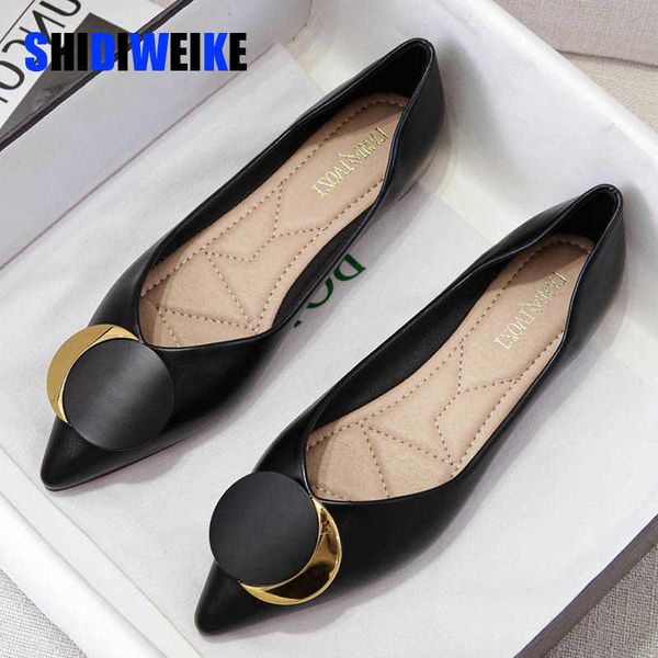 sdwk flats shoes women pointed toe soft leather black beige lady fashion round buckle flat sole plus size 42 43 ad3257 0220
sdwk flats shoes women pointed toe soft leather black beige lady fashion round buckle flat sole plus size 42 43 ad3257 0220