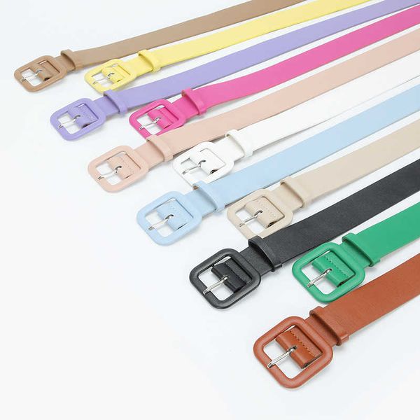 belts 11 colors designer's new style square buckle candy color decorative belt kid's fashion versatile jeans casual pants wide bel, Black
belts 11 colors designer's new style square buckle candy color decorative belt kid's fashion versatile jeans casual pants wide bel, Black