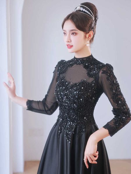 elegant black formal evening dress o-neck lace appliques beads sequin tulle prom party gowns a-line long sleeves robe de soiree 2023 new, Black;red
elegant black formal evening dress o-neck lace appliques beads sequin tulle prom party gowns a-line long sleeves robe de soiree 2023 new, Black;red