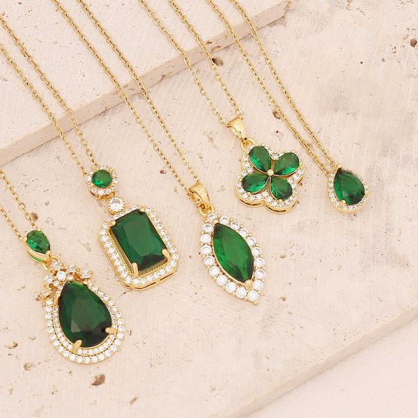 carlidana stainless steel gold color vintage clover waterdrop pendant necklace for women 3a shiny cz crystal jewelry wholesale, Silver
carlidana stainless steel gold color vintage clover waterdrop pendant necklace for women 3a shiny cz crystal jewelry wholesale, Silver