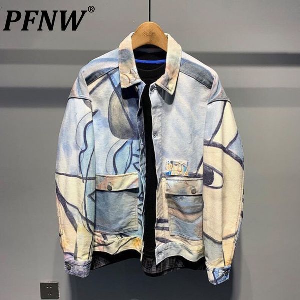 men s jackets pfnw spring autumn pocket fashion loose shirt coat o neck print single breasted chic spliced stylish 12a7776 230217, Black;brown
men s jackets pfnw spring autumn pocket fashion loose shirt coat o neck print single breasted chic spliced stylish 12a7776 230217, Black;brown