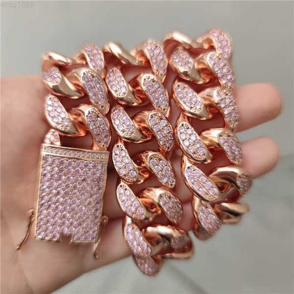 fashion chain necklace 19mm rose gold plated bling cz diamond stone cuban chain necklace for men women hip hop chains, Silver
fashion chain necklace 19mm rose gold plated bling cz diamond stone cuban chain necklace for men women hip hop chains, Silver
