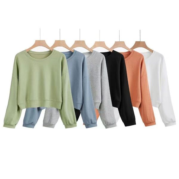 women's yoga equipment sweatshirt hoodie loose long sleeve crop fitness exercise high elasticity crew neck sweatshirt gym running, Black
women's yoga equipment sweatshirt hoodie loose long sleeve crop fitness exercise high elasticity crew neck sweatshirt gym running, Black