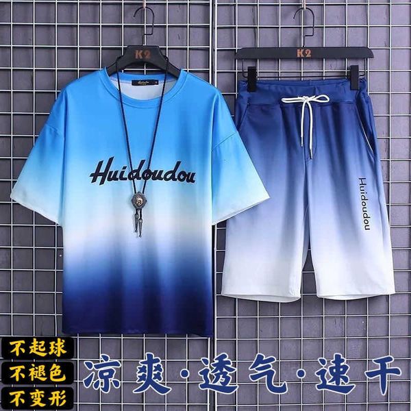 yoga clothes middle school student suit men's sports leisure ice silk quick-drying short-sleeved trend gradual change t-shirt a set of, Black;white
yoga clothes middle school student suit men's sports leisure ice silk quick-drying short-sleeved trend gradual change t-shirt a set of, Black;white