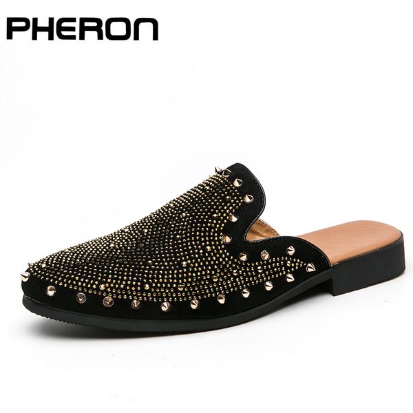 dress shoes men casual shoes designer rivet dress loafers fashion chaussure homme cuir half slippers zapatos hombre party flats 230220, Black
dress shoes men casual shoes designer rivet dress loafers fashion chaussure homme cuir half slippers zapatos hombre party flats 230220, Black