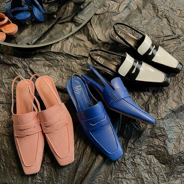 genuine leather pointed closed toe mixed color luxury brand women summer shoes low heels slingback london fashion sandals 2023 0220, Black
genuine leather pointed closed toe mixed color luxury brand women summer shoes low heels slingback london fashion sandals 2023 0220, Black