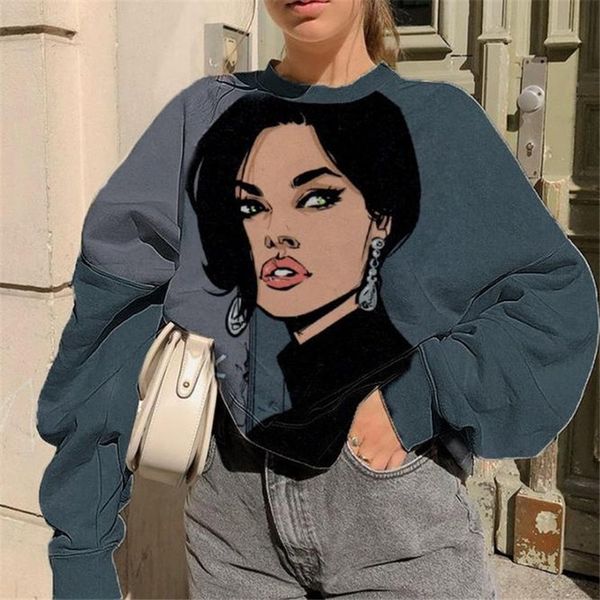 womens hoodies sweatshirts urban women cartoon print longsleeved oneck sweatshirts spring autumn fashion indie pullovers plus size 3 colors, Black
womens hoodies sweatshirts urban women cartoon print longsleeved oneck sweatshirts spring autumn fashion indie pullovers plus size 3 colors, Black