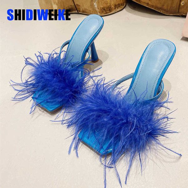 sdwk 10cm summer fashion fluffy furry women slippers female gladiator sandals party banquet mules high heels slides shoes 0220, Black
sdwk 10cm summer fashion fluffy furry women slippers female gladiator sandals party banquet mules high heels slides shoes 0220, Black