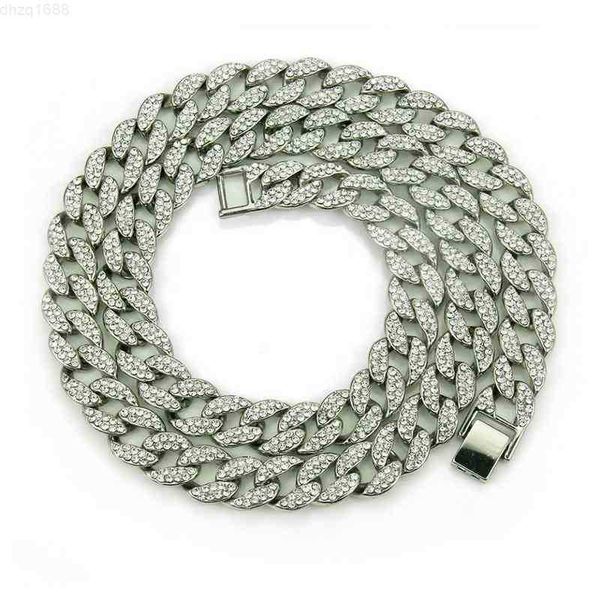 15mm width miami cuba chain diamond sier hip hop necklace for man and women, Silver
15mm width miami cuba chain diamond sier hip hop necklace for man and women, Silver