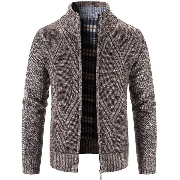 men s sweaters autumn and winter geometric printing stand collar coat sweater cardigan 230217, White;black
men s sweaters autumn and winter geometric printing stand collar coat sweater cardigan 230217, White;black
