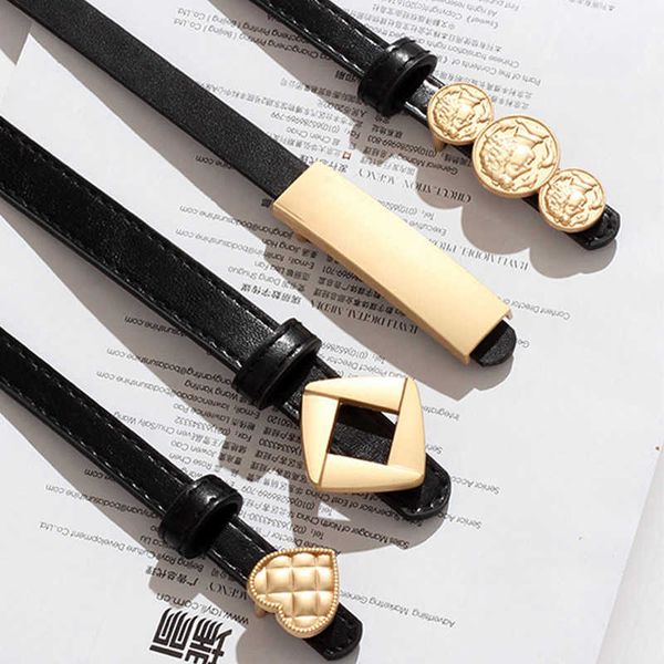 belts 14 styles leather thin belt for women metal buckle waist strap luxury brand designer female dress trouser decoration waistband j230220, Black;brown
belts 14 styles leather thin belt for women metal buckle waist strap luxury brand designer female dress trouser decoration waistband j230220, Black;brown