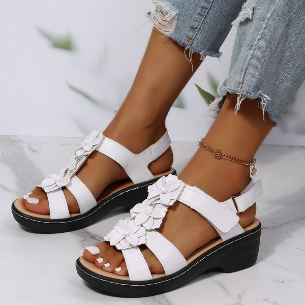 sandals women reported wedges orthopedic shoes flowers decoration comfortable walking beach 230220, Black
sandals women reported wedges orthopedic shoes flowers decoration comfortable walking beach 230220, Black