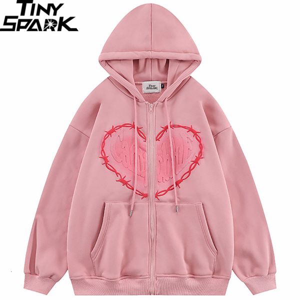 men s jackets hip hop streetwear hooded 2023 men heart graphic coat autumn harajuku cotton zipper up hoodie casual pink 230220, Black;brown
men s jackets hip hop streetwear hooded 2023 men heart graphic coat autumn harajuku cotton zipper up hoodie casual pink 230220, Black;brown