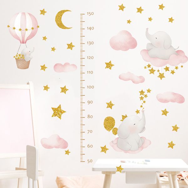 wall decor cute elephant height measure sticker for kids rooms girls baby room cartoon animal star cloud growth chart paper 230220 
wall decor cute elephant height measure sticker for kids rooms girls baby room cartoon animal star cloud growth chart paper 230220