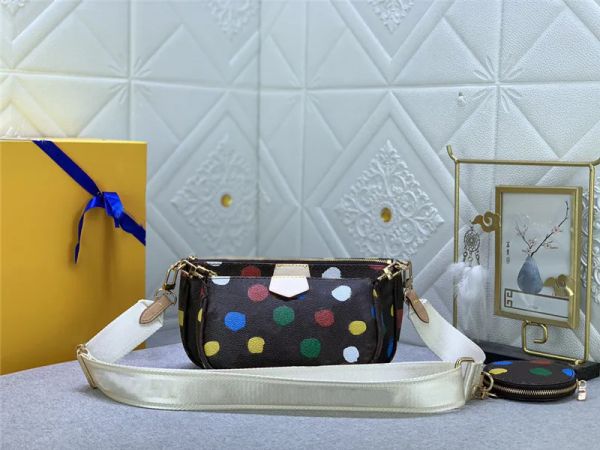 designer luxury bags x yayoi kusama x yk pochette mini m46385 m44823 3sets single shoulder handbags zipper detachable adjustable shoulder st
designer luxury bags x yayoi kusama x yk pochette mini m46385 m44823 3sets single shoulder handbags zipper detachable adjustable shoulder st