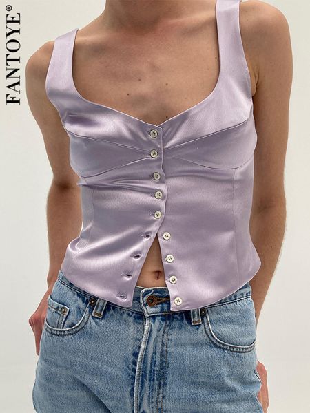 women s tanks camis fantoye round collar single breasted tank women summer sleeveless elegant crop solid casual ladies streetwear 230220, White
women s tanks camis fantoye round collar single breasted tank women summer sleeveless elegant crop solid casual ladies streetwear 230220, White