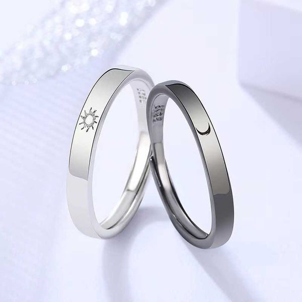 d041 korean fashion sun moon star opening ring men and women creative star moon couple ring jewelry, Silver
d041 korean fashion sun moon star opening ring men and women creative star moon couple ring jewelry, Silver