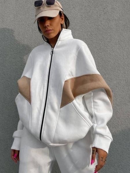 women s two piece pants winter jogging women set female casual long sleeve zipper coat and sweatpants tracksuit sportswear outfits 230220, White
women s two piece pants winter jogging women set female casual long sleeve zipper coat and sweatpants tracksuit sportswear outfits 230220, White