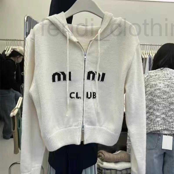 women's sweaters designer winter wool sweater women zipper jacket miu designer hoodie womens hooded sweaters letter embroidery cardigan, White;black
women's sweaters designer winter wool sweater women zipper jacket miu designer hoodie womens hooded sweaters letter embroidery cardigan, White;black