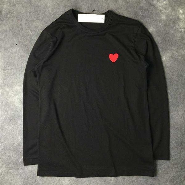 men's t shirts european american and japanese women black color red heart embroidered cotton t shirt autumn round neck female pure long, White;black
men's t shirts european american and japanese women black color red heart embroidered cotton t shirt autumn round neck female pure long, White;black