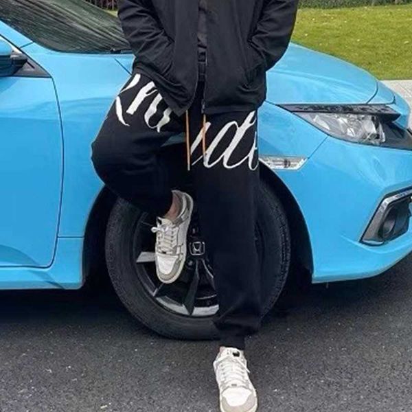 clothes and shorts rhude knitted embossed alphabet high street american drawstring leggings pants loose long men's fashion brand, White;black
clothes and shorts rhude knitted embossed alphabet high street american drawstring leggings pants loose long men's fashion brand, White;black