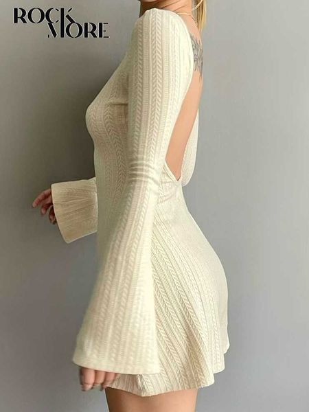 casual dresses rockmore solid knitted backless dresses for women autumn winter 2022 elegant long sleeve bodycon mini dress casual l230221, Black;gray
casual dresses rockmore solid knitted backless dresses for women autumn winter 2022 elegant long sleeve bodycon mini dress casual l230221, Black;gray