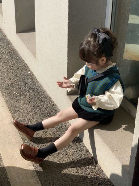 clothing sets 2023 spring autumn girls clothes fashion knit waistcoat pleated blouse and children knickerbockers lovely sweet 230220, White
clothing sets 2023 spring autumn girls clothes fashion knit waistcoat pleated blouse and children knickerbockers lovely sweet 230220, White