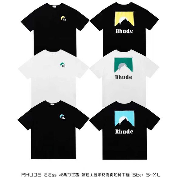 clothes and shorts 22ss rhude sunset theme print tide high street loose couple round neck short sleeve t-shirt, White;black
clothes and shorts 22ss rhude sunset theme print tide high street loose couple round neck short sleeve t-shirt, White;black