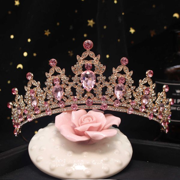 tiaras baroque vintage gold color pink crystal wedding tiaras crown rhinestone diadem bridal hair accessories headbands tiara de noiva z0220, White;golden
tiaras baroque vintage gold color pink crystal wedding tiaras crown rhinestone diadem bridal hair accessories headbands tiara de noiva z0220, White;golden