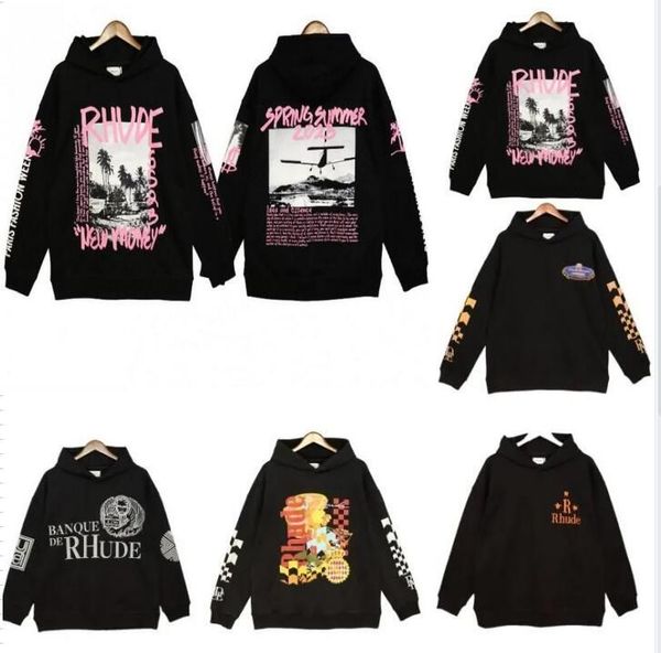 designer rhude hoodie mens rhudes hoody hooded sweatshirt felpa uomo niche fashion brand sudadera autumn winter long sleeve round neck pullo, Black
designer rhude hoodie mens rhudes hoody hooded sweatshirt felpa uomo niche fashion brand sudadera autumn winter long sleeve round neck pullo, Black