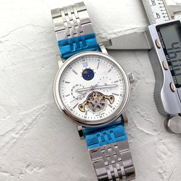 fashion luxury mens watch mechanical automatic moon phase daydate designer wristwatches brand full stainless steel band watches for men fath, Slivery;brown
fashion luxury mens watch mechanical automatic moon phase daydate designer wristwatches brand full stainless steel band watches for men fath, Slivery;brown