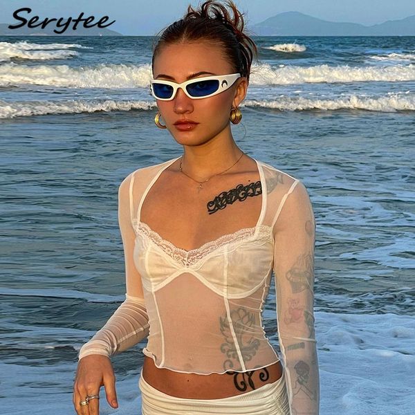 fashion lace trim mesh crop 90s aesthetics patchwork square neck long sleeve white tees summer t shirts 2023 new women's clothing tees
fashion lace trim mesh crop 90s aesthetics patchwork square neck long sleeve white tees summer t shirts 2023 new women's clothing tees