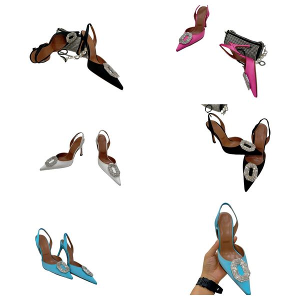 women sandals pump dress shoes high heels low heel satin jewel buckle mules slide sandals pointy toe, Black
women sandals pump dress shoes high heels low heel satin jewel buckle mules slide sandals pointy toe, Black