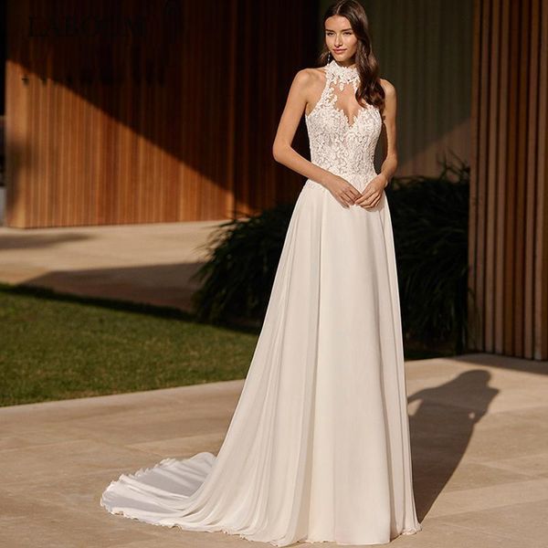 party dresses laboum elegant high neck wedding for women 2023 sleeveless lace appliques bridal gowns open back aline robe de marie 230221, White;black
party dresses laboum elegant high neck wedding for women 2023 sleeveless lace appliques bridal gowns open back aline robe de marie 230221, White;black