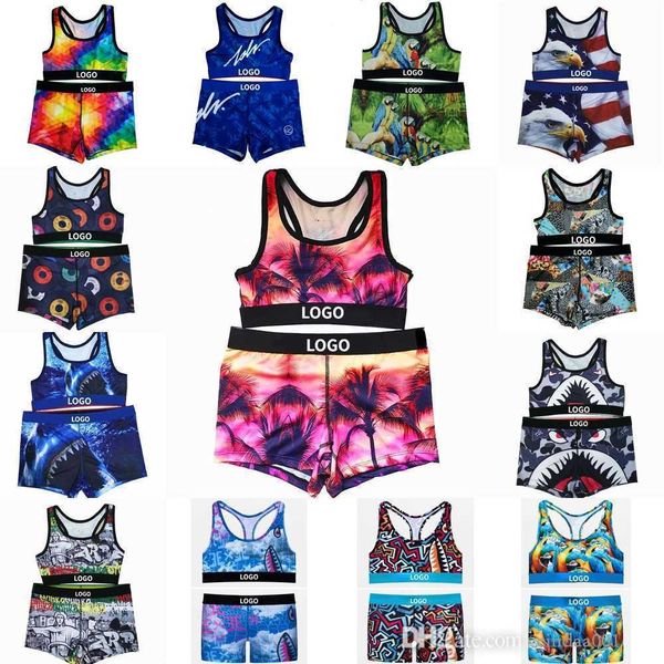 retail women yoga fitness outfits tracksuits 2 piece swimsuits fashion printed vest crop and shorts set, Gray
retail women yoga fitness outfits tracksuits 2 piece swimsuits fashion printed vest crop and shorts set, Gray