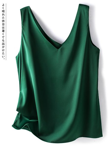 women's tanks camis woman t-shirts elegant silk satin blouse sleeveless female summer casual loose tanks and camis solid green for wom, White
women's tanks camis woman t-shirts elegant silk satin blouse sleeveless female summer casual loose tanks and camis solid green for wom, White