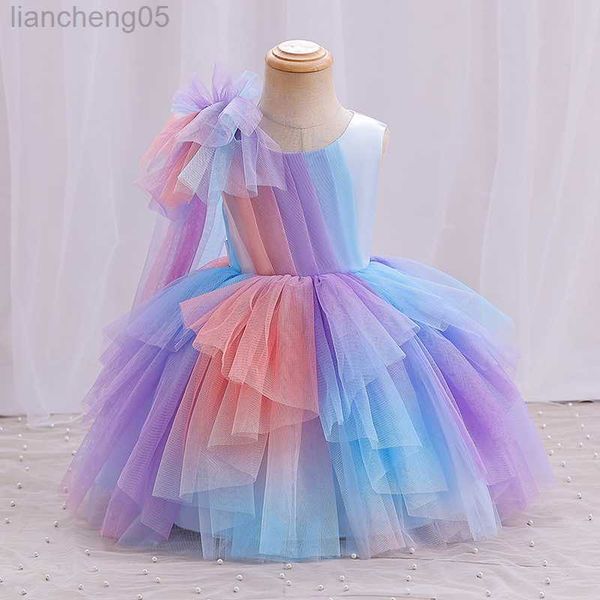 girl's dresses summer baby girl colorful rainbow dress children princess performance gradual tulle birthday evening frock kids wedding, Red;yellow
girl's dresses summer baby girl colorful rainbow dress children princess performance gradual tulle birthday evening frock kids wedding, Red;yellow