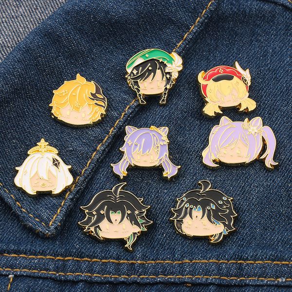 genshin impact game peripheral anime series cartoon brooch doll head badge metal badge pin trinket, Blue
genshin impact game peripheral anime series cartoon brooch doll head badge metal badge pin trinket, Blue