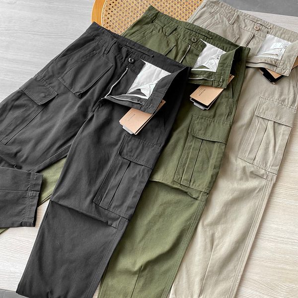 men's pants vintage pure cotton washed fashion versatile casual trousers multiple pockets overalls cargo 230221, Black
men's pants vintage pure cotton washed fashion versatile casual trousers multiple pockets overalls cargo 230221, Black