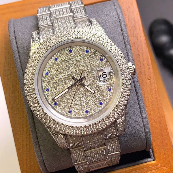diamond watchs mens watches automatic mechanical movement watches warterproof 41mm business montre de luxe, Slivery;brown
diamond watchs mens watches automatic mechanical movement watches warterproof 41mm business montre de luxe, Slivery;brown