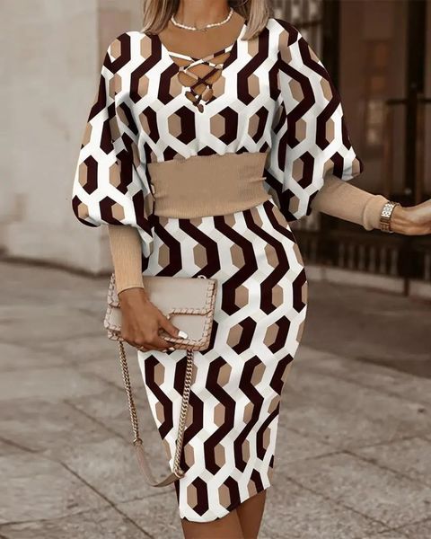 casual dresses winter fashion print dress women v-neck long sleeve pencil dress elegant temperament slim dress women 230221, Black;gray
casual dresses winter fashion print dress women v-neck long sleeve pencil dress elegant temperament slim dress women 230221, Black;gray