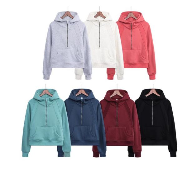 lu-01 yoga outfits sweatshirt scuba hoodies half zip hoody leisure sweater gym clothes women workout fitness loose thick yoga jackets exerc
lu-01 yoga outfits sweatshirt scuba hoodies half zip hoody leisure sweater gym clothes women workout fitness loose thick yoga jackets exerc
