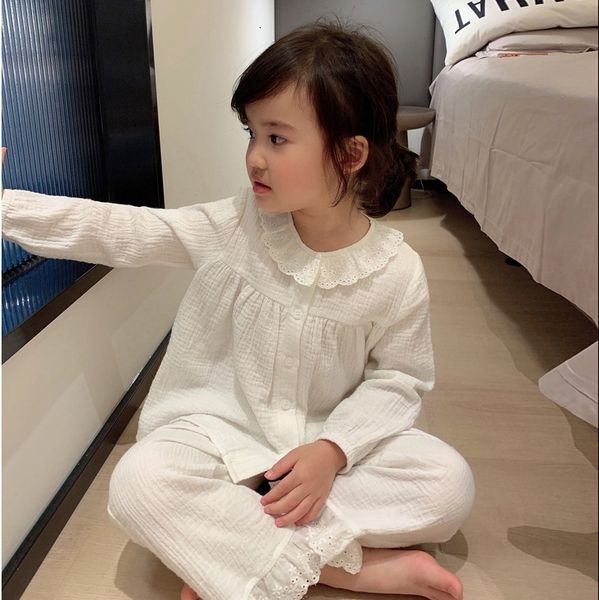 pajamas cute kid girls lolita round neck cotton crepe pajama sets toddler kids cardigan pyjamas set home sleepwear childrens clothing 230220, Blue;red
pajamas cute kid girls lolita round neck cotton crepe pajama sets toddler kids cardigan pyjamas set home sleepwear childrens clothing 230220, Blue;red