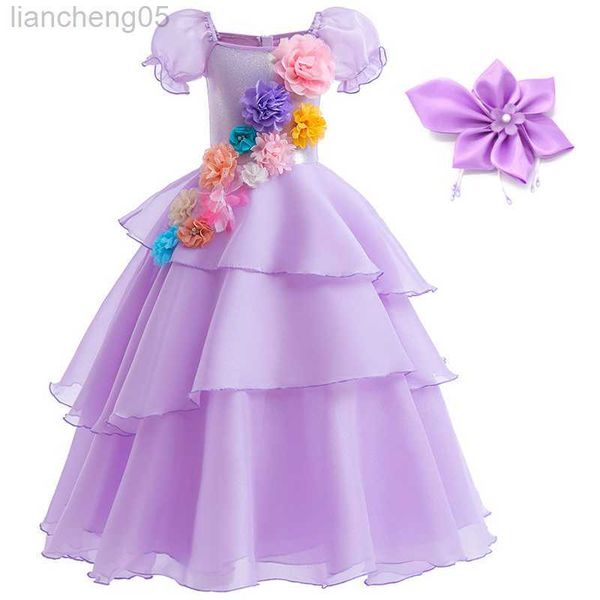 girl's dresses new movie role play kids girl dress purple 3d flower dress birthday for princess party comes cosplay clothing with headw, Red;yellow
girl's dresses new movie role play kids girl dress purple 3d flower dress birthday for princess party comes cosplay clothing with headw, Red;yellow