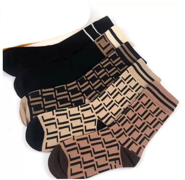 designer mens womens socks five pair luxe sports winter letter printed f sock embroidery cotton man woman without box, Black
designer mens womens socks five pair luxe sports winter letter printed f sock embroidery cotton man woman without box, Black